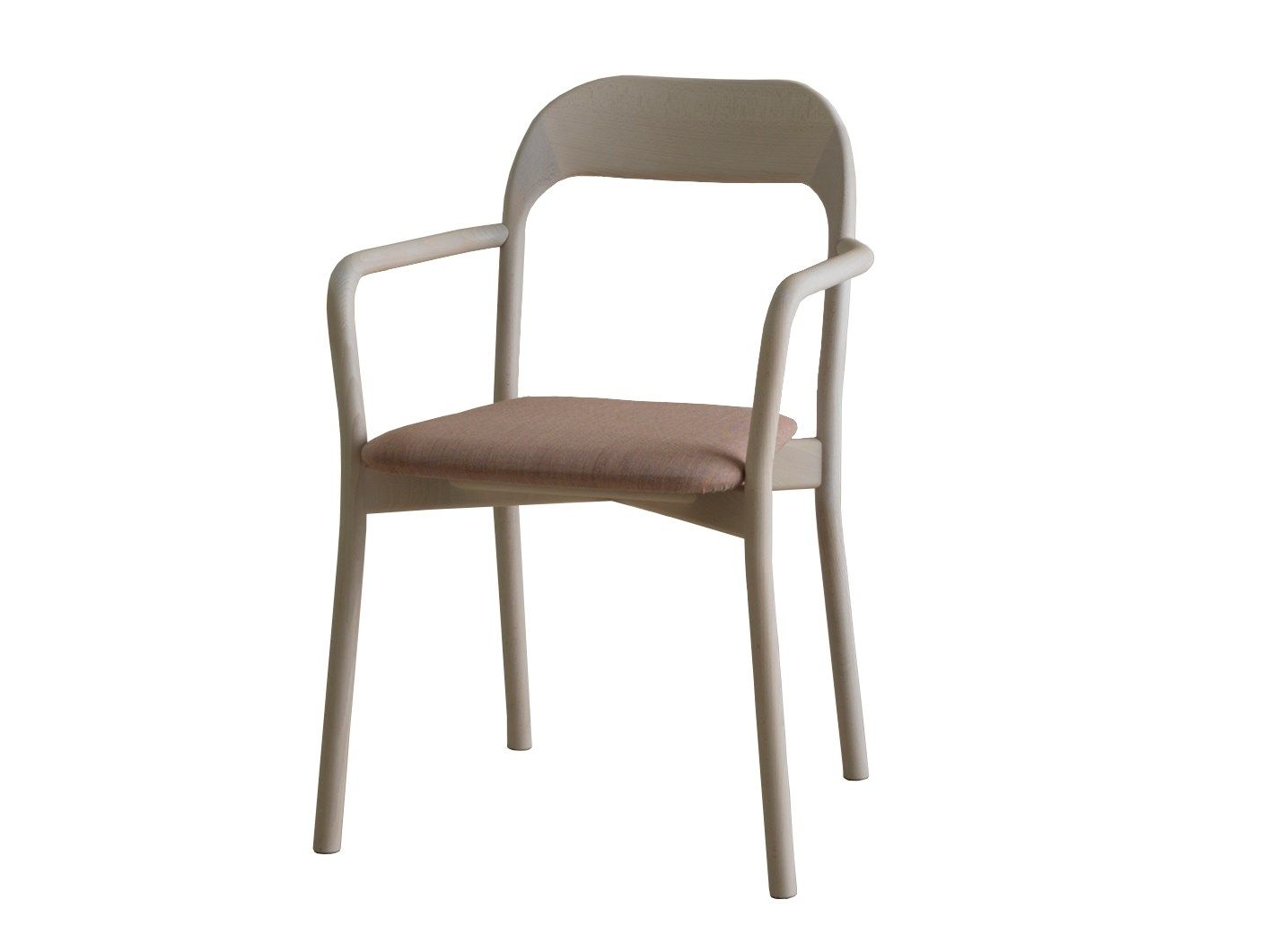 Мягкий стул из бука с подлокотниками PIAVAL EARL-Contract ARCH-00037990