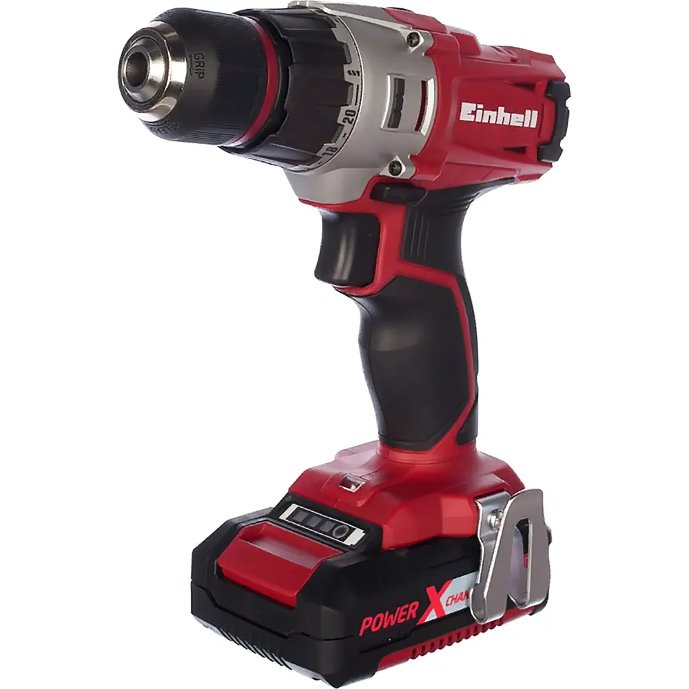 Дрель-шуруповерт аккумуляторная Einhell PXC TE-CD 18/2 LI, 18 В Li-ion 2x1.5 Ач STLM-2192534