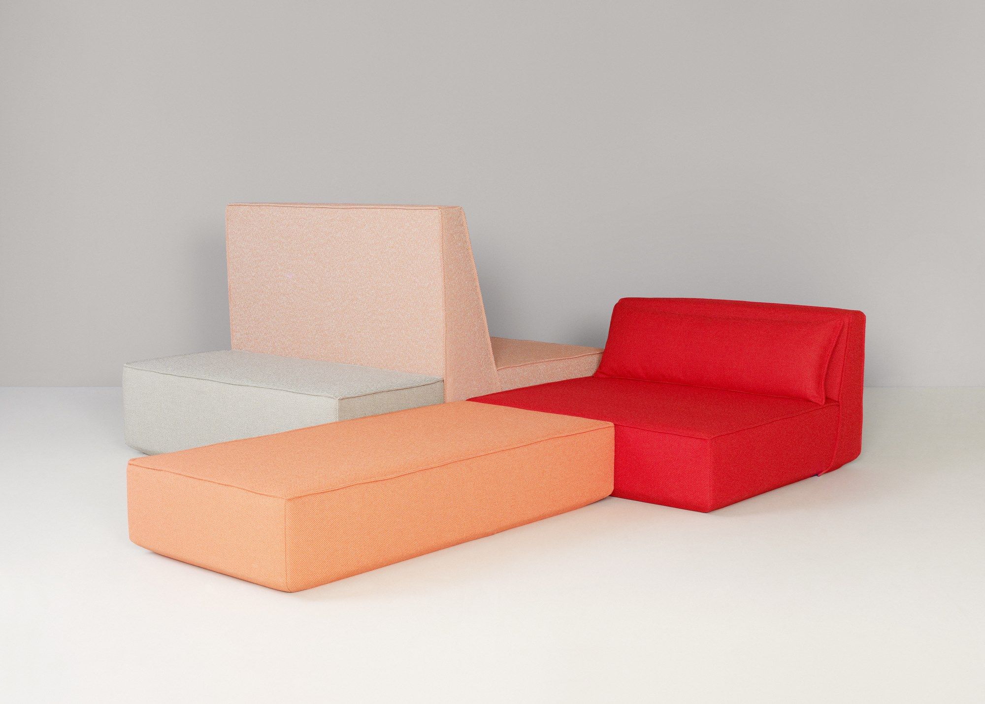 Модульный прямоугольный пуф из ткани Cubit by Mymito ARCH-00027759 - Вид №9