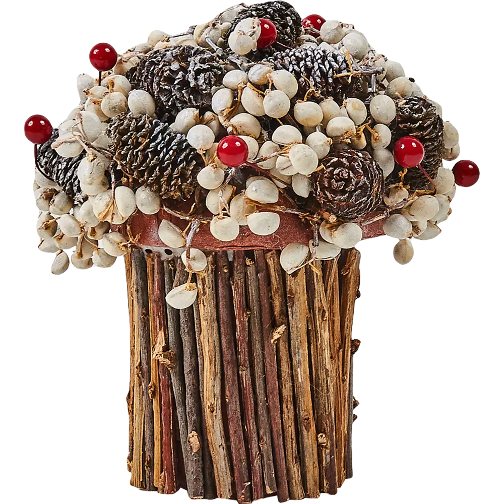 Новогодняя композиция в горшке 12 см Santreyd STLM-2057919 - Вид №1