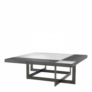 Кофейный столик квадратный с мраморной столешницей 110х100 см венге Coffee Table Hermoza EICHHOLTZ  00-3879034 Венге