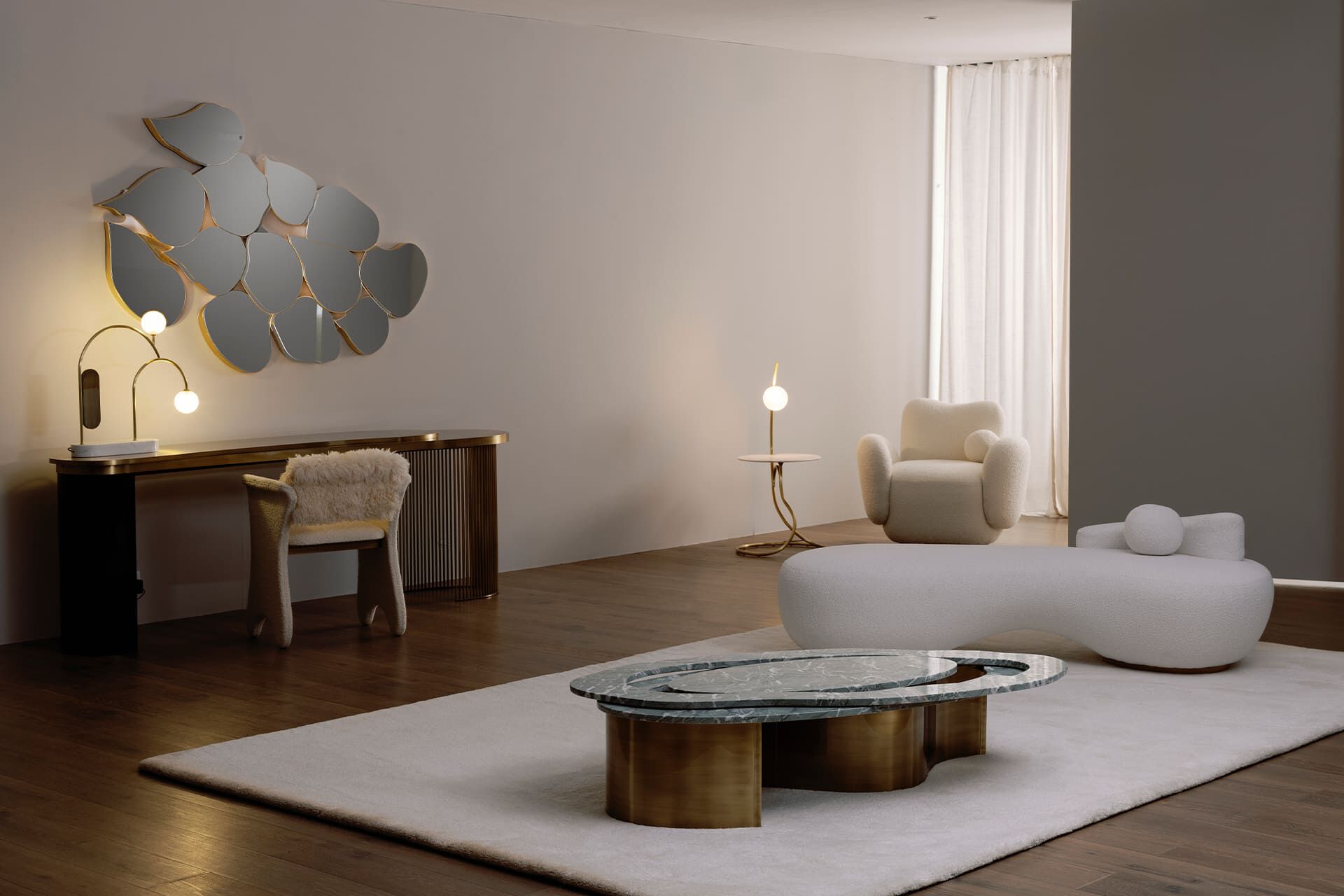 Мягкий тканевый стул с подлокотниками Greenapple TIMELESS ARCH-00055923 - Вид №4