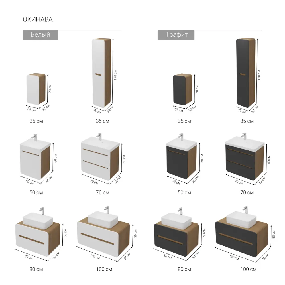 Santreyd Пенал Окинава для ванной с системой плавного закрывания 85284711 STLM-0992956 - Вид №2
