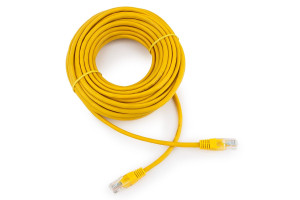15933201 Патч-корд UTP PP12-10M/Y кат.5e, 10м, литой, многожильный жёлтый PP12-10M/Y Cablexpert