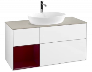 Villeroy&Boch Тумба под раковину Прямоугольная версия FA63HBGF Finion Glossy White Lacquer