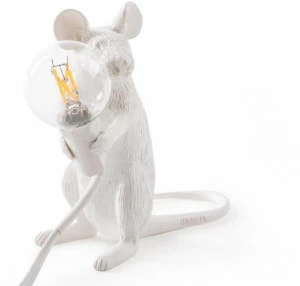 Seletti Настольная лампа из смолы Mouse lamp