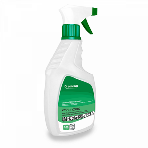 KT-500/075 GreenLAB KT - DR. COOK, 0.75 л. Для уборки помещений пищевого производства с дезинфицирующим эффектом.