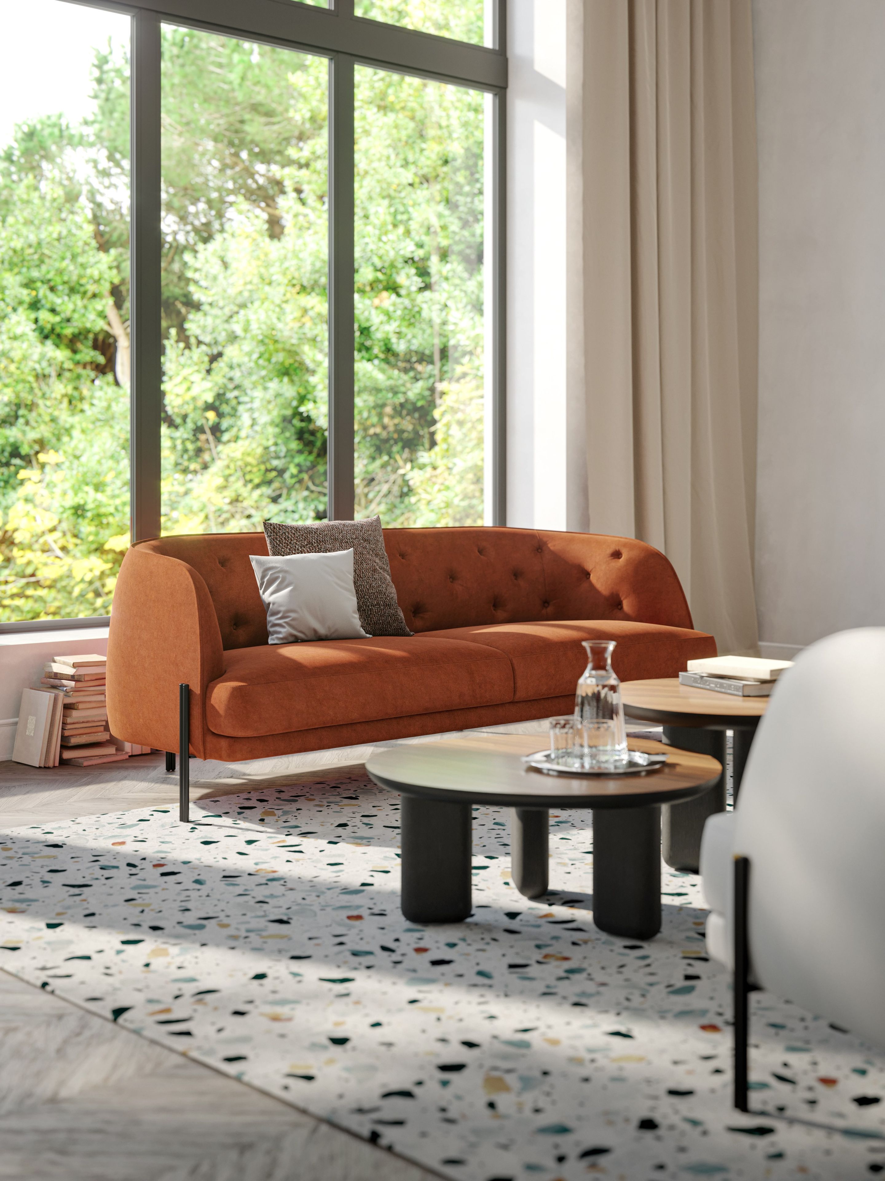 3-местный капитонный диван Liu Jo Living Collection CAILLOU ARCH-00047165 - Вид №6