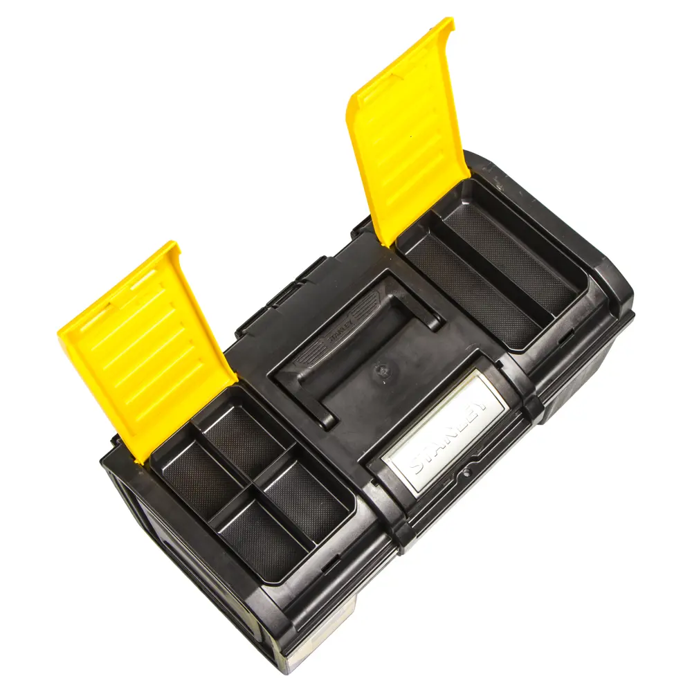 Ящик для инструмента Stanley 480х266х236 мм, пластик, чёрный/жёлтый STLM-2100876 - Вид №2