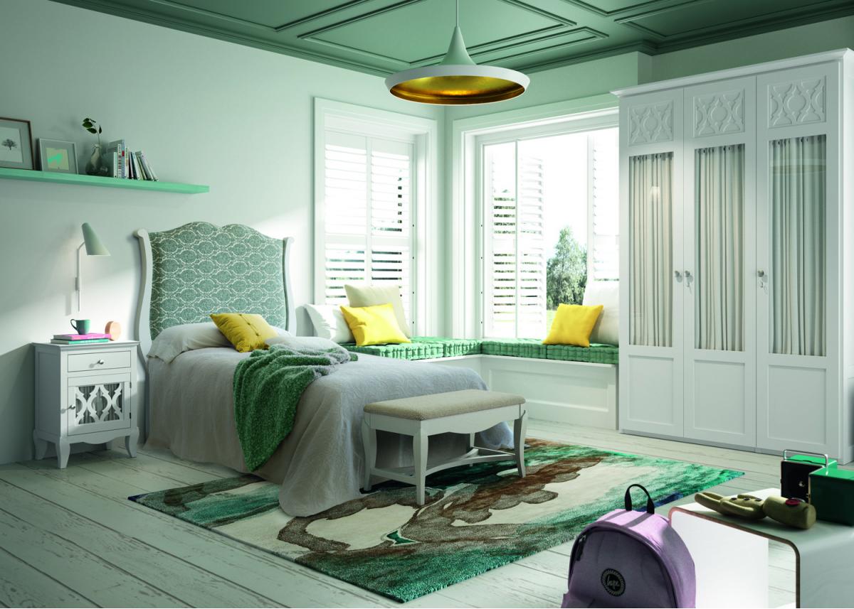 090260 Прикроватная тумба правосторонняя дверца Grupo Seys Basilea Santreyd  - Вид №1