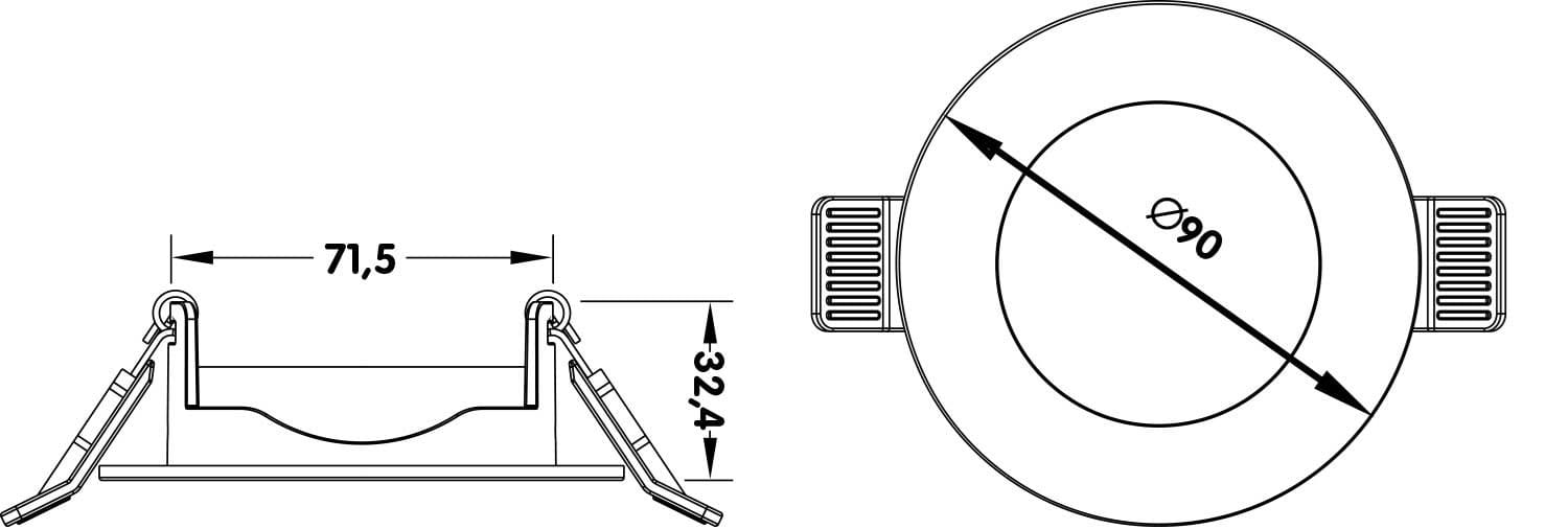 Алюминиевый светодиодный светильник с регулируемой яркостью Proled REFLEX LED 3 GU10 ARCH-00058235 - Вид №2