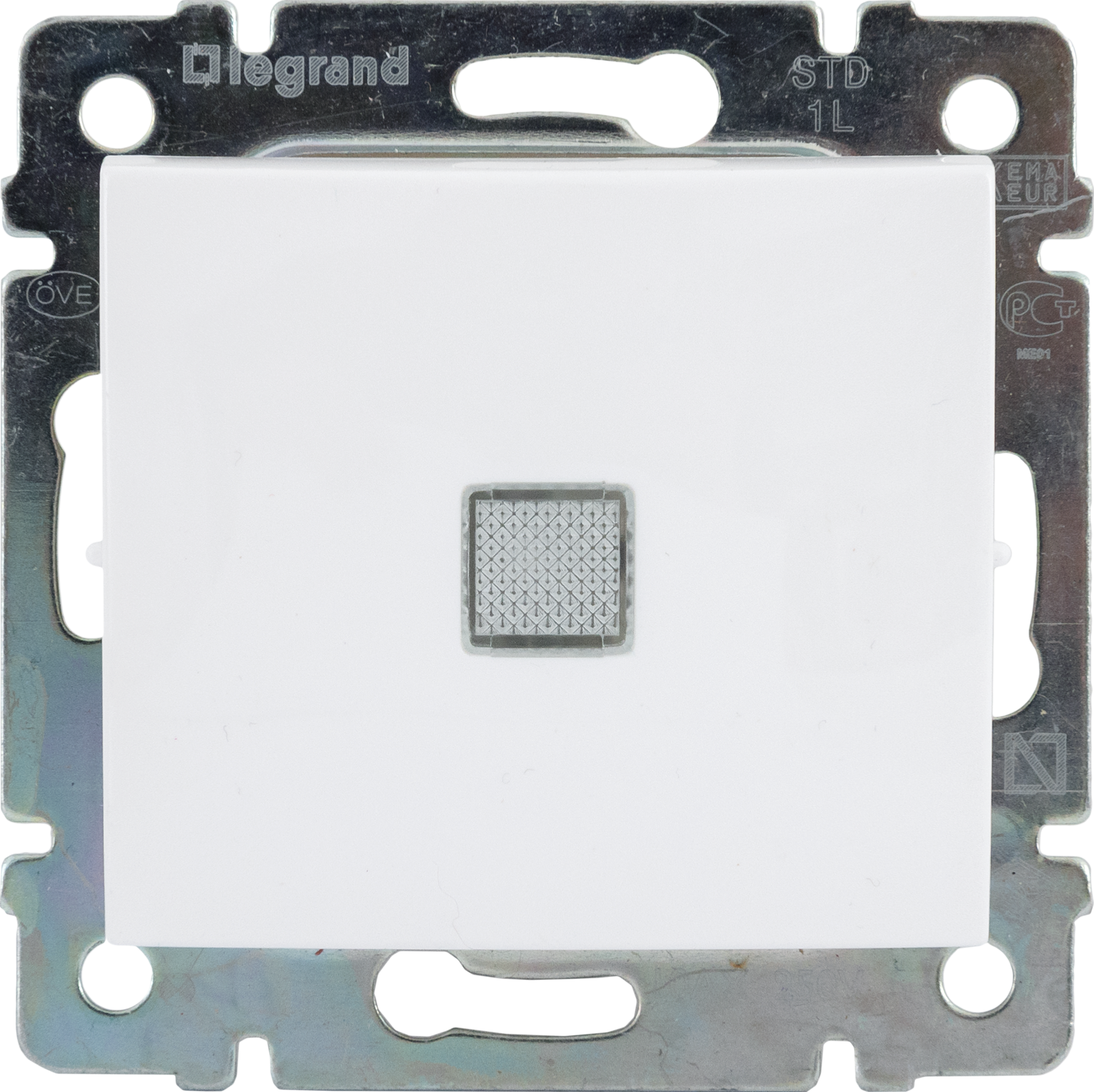 10285257 Выключатель «» 1 клавиша, с подсветкой, цвет белый Valena STLM-0000366 LEGRAND
