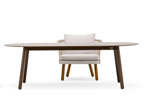 Алюминиевый овальный садовый стол