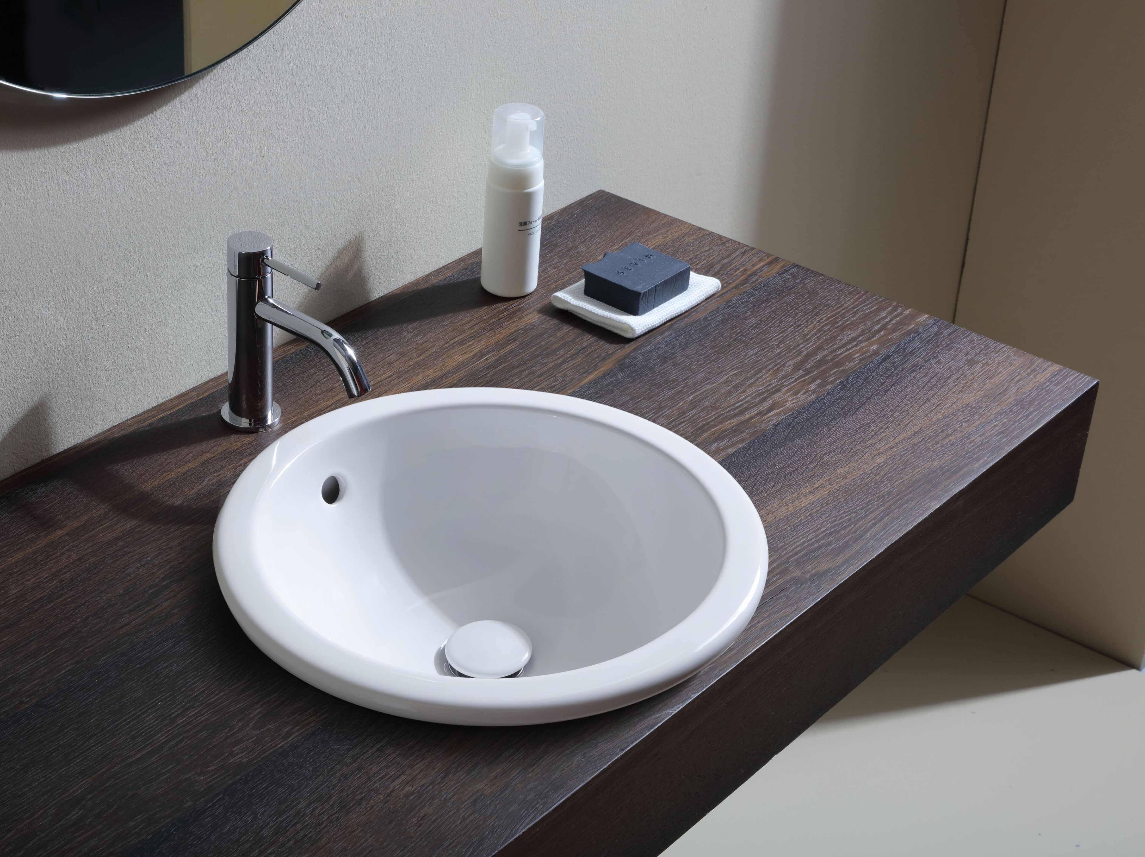 Керамическая круглая раковина для раковины Olympia Ceramica TRIS - LAVABI ARCH-00042880 - Вид №1