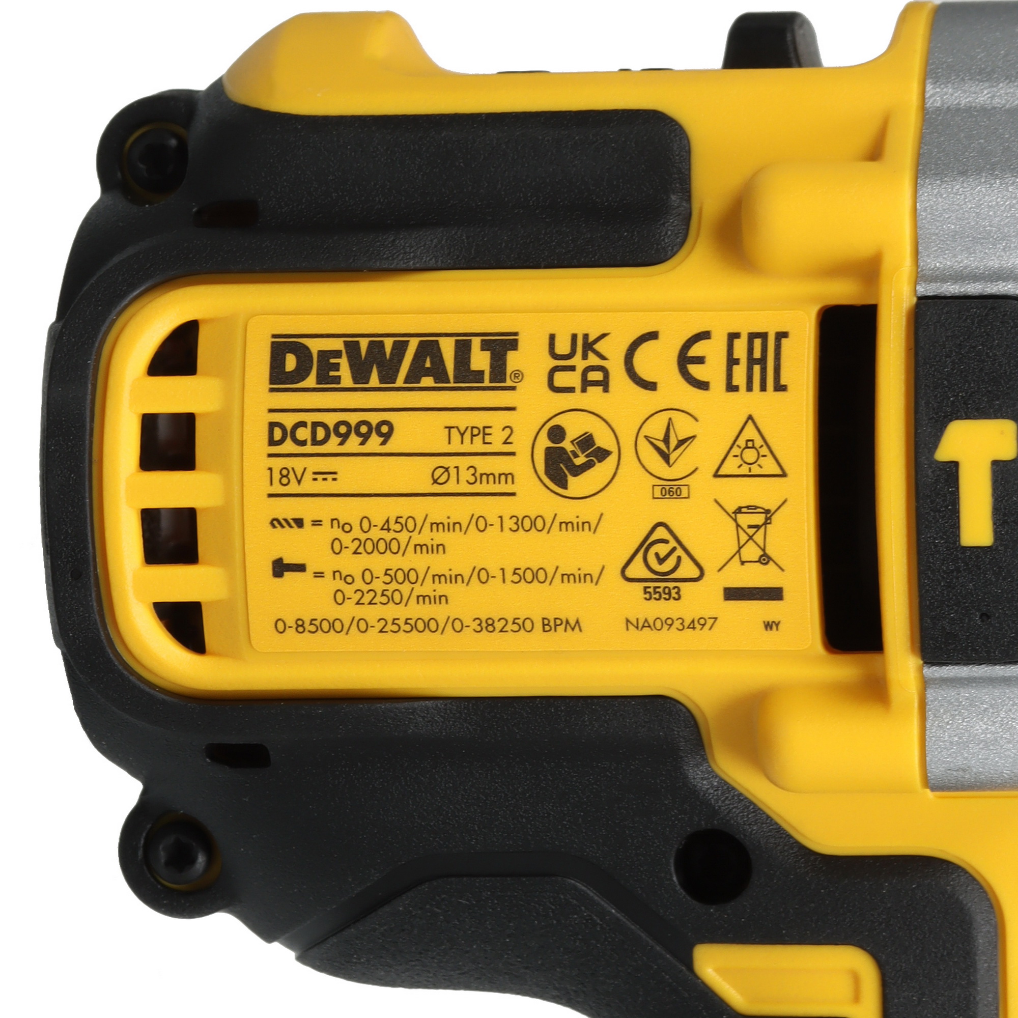 Дрель-шуруповерт DeWalt DCD999NT XR FLEXVOLТ 18/54V  , Без ЗУ, Без АКБ 5437936 STDN-0045956 - Вид №3