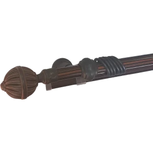 Карниз двухрядный «Комбо» 160 см пластик цвет венге 82629030 STLM-2122746