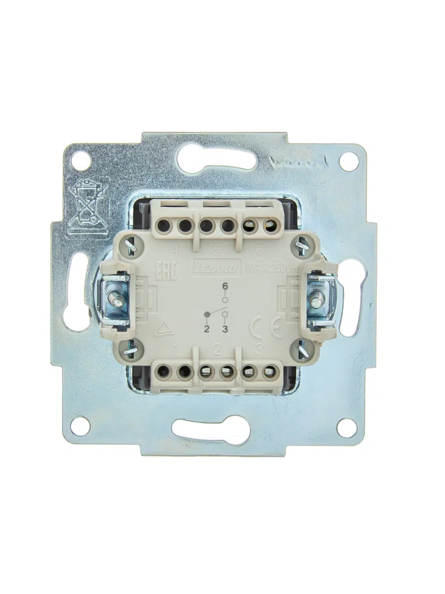 ASTI Выключатель проходной белый механизм LEZARD 7081-0288-105 - Вид №2