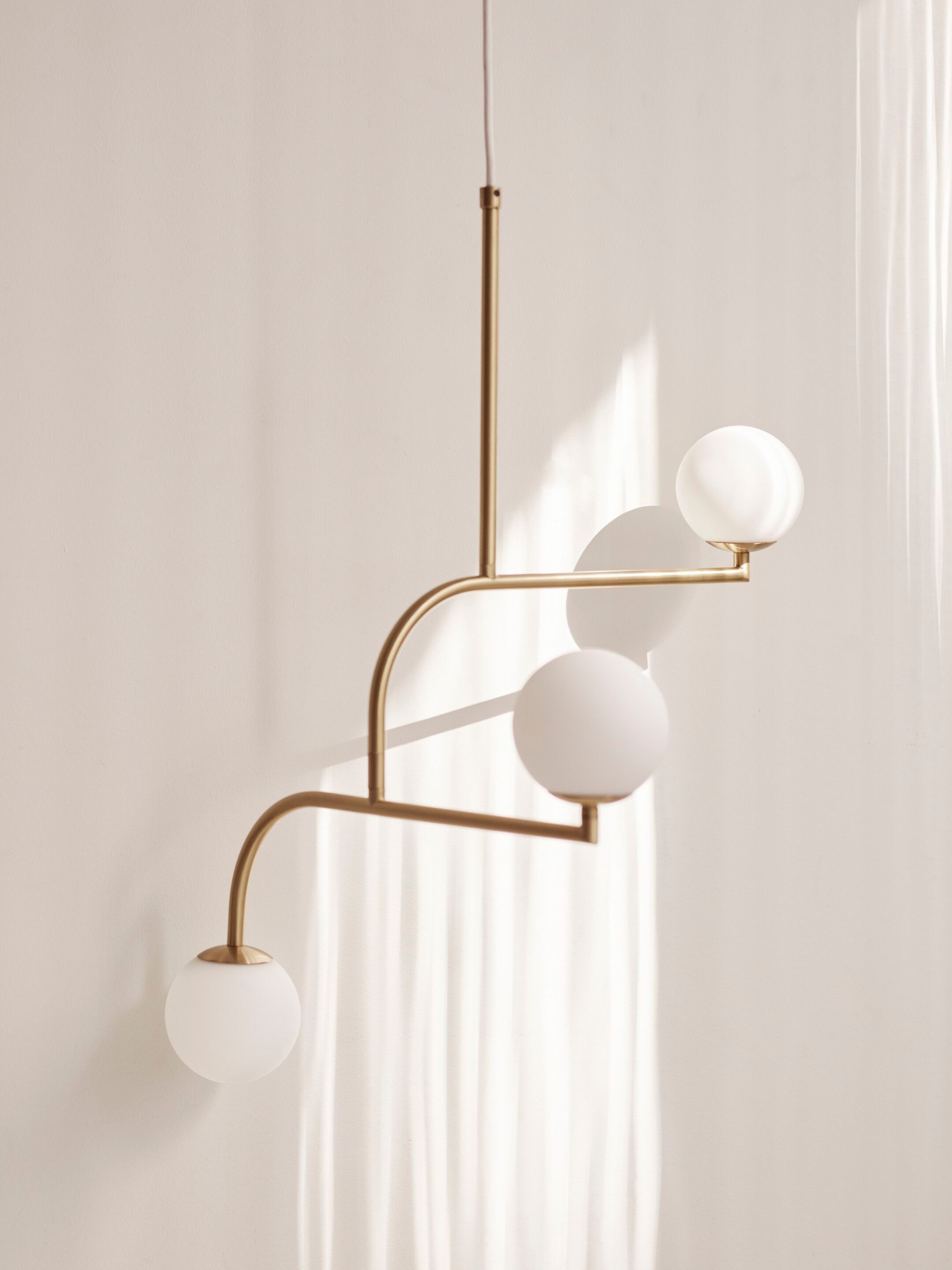 Подвесной светильник из металла и опалового стекла Pholc Mobil ARCH-00133566 - Вид №3