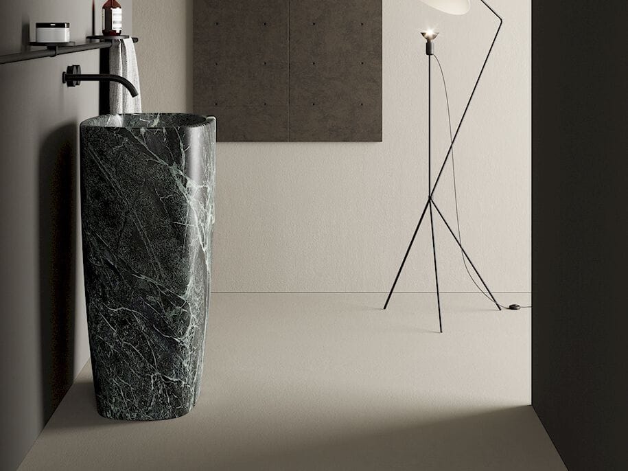 Отдельно стоящая раковина из зеленого мрамора Alpi Nic Milk Pietre ARCH-00116481