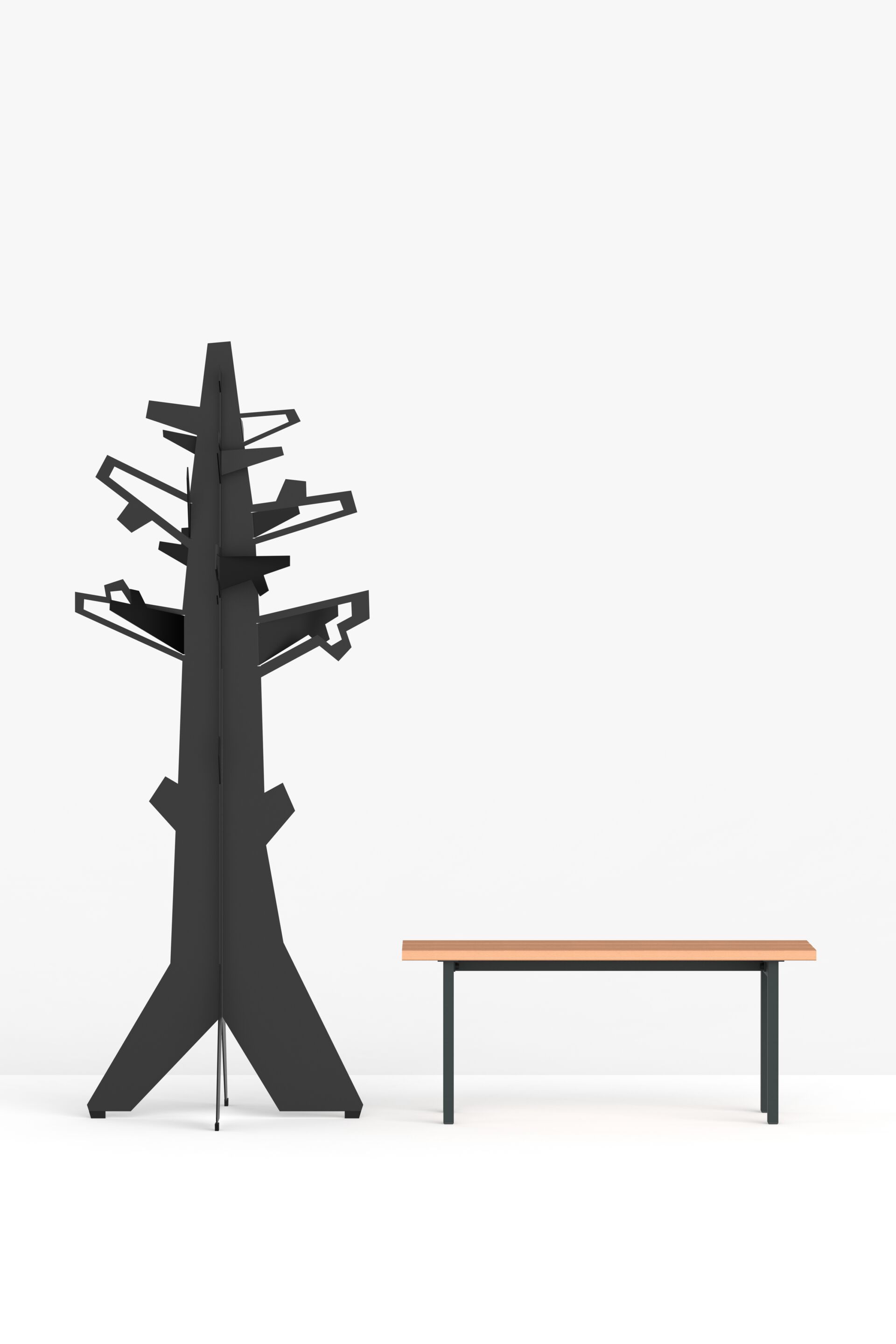 Скамейка для спортивных сооружений из бука FUNCTIONALS Tertio ARCH-00014013 - Вид №8