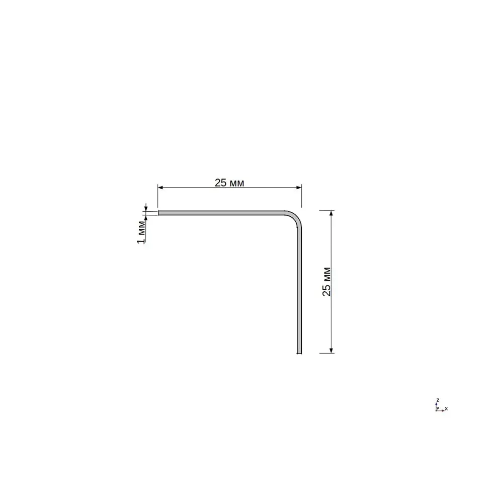 Угол ПВХ 25x25x2700 мм цвет сандал 89346075 STLM-2168489 POLIPLAST  - Вид №2