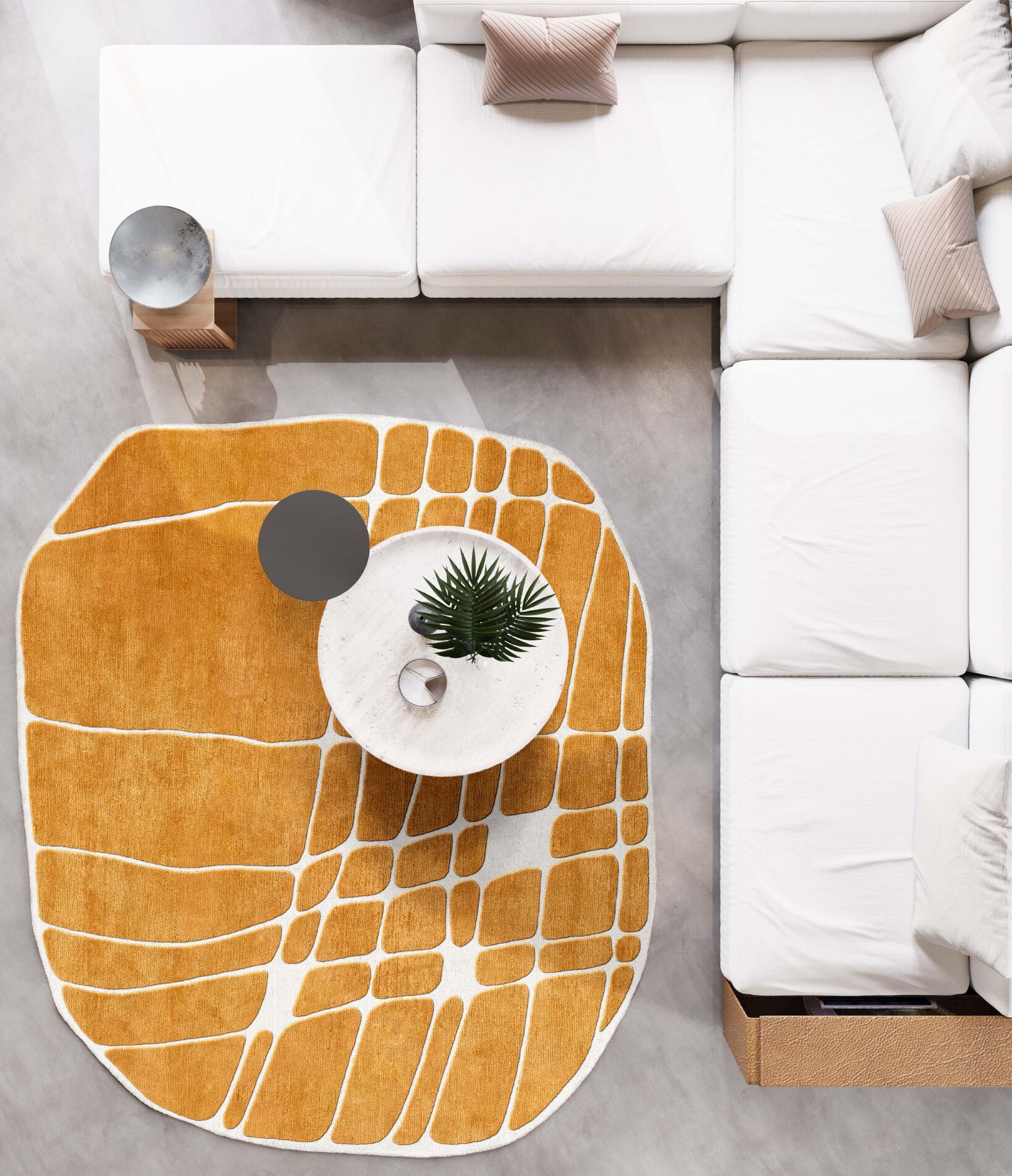 Изогнутый ковер ручной работы Tapis Rouge стрейч ARCH-00124135 - Вид №2