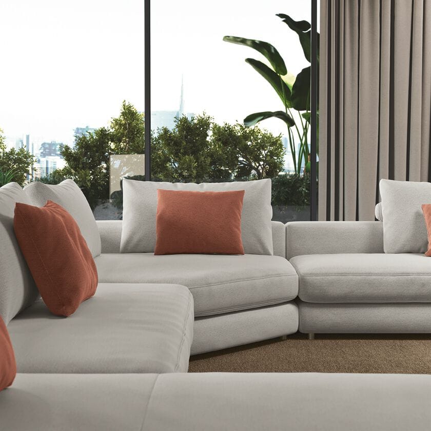 Модульный тканевый диван Febal Casa подпись ARCH-00075150 - Вид №4