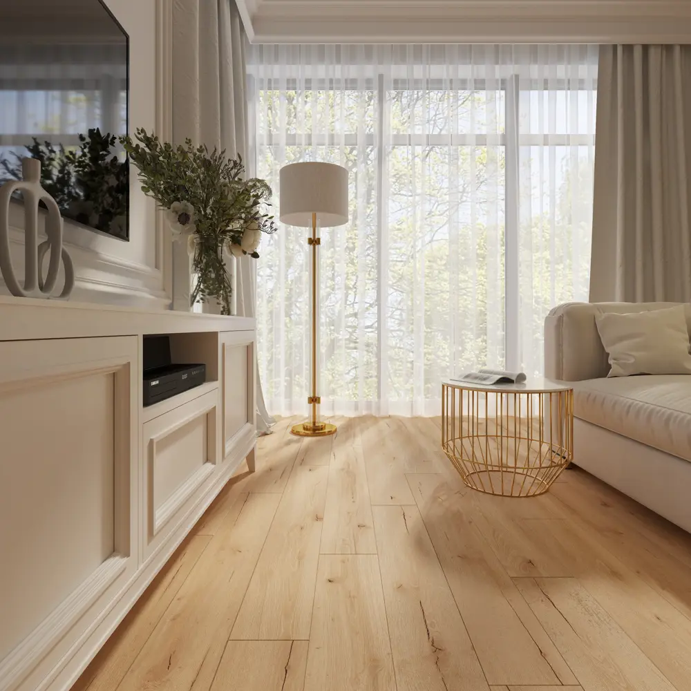 91225214 SPC плитка AlixFloor Natural Line Дуб кремовый рустикальный 43 класс толщина 5 мм 2.009 м², цена за упаковку STLM-0893102