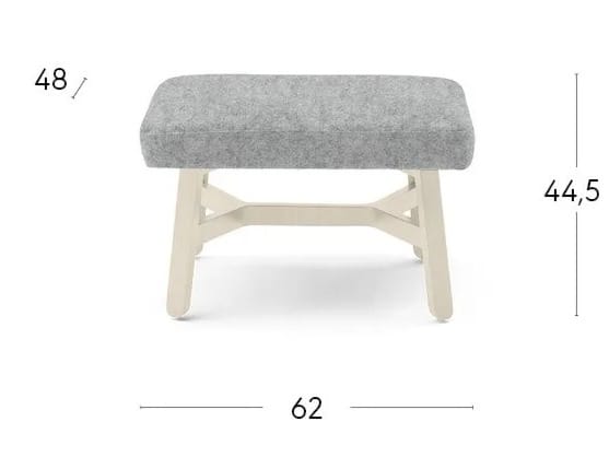 Низкий стул из бука с мягким сиденьем Billiani круассан ARCH-00015926 - Вид №3