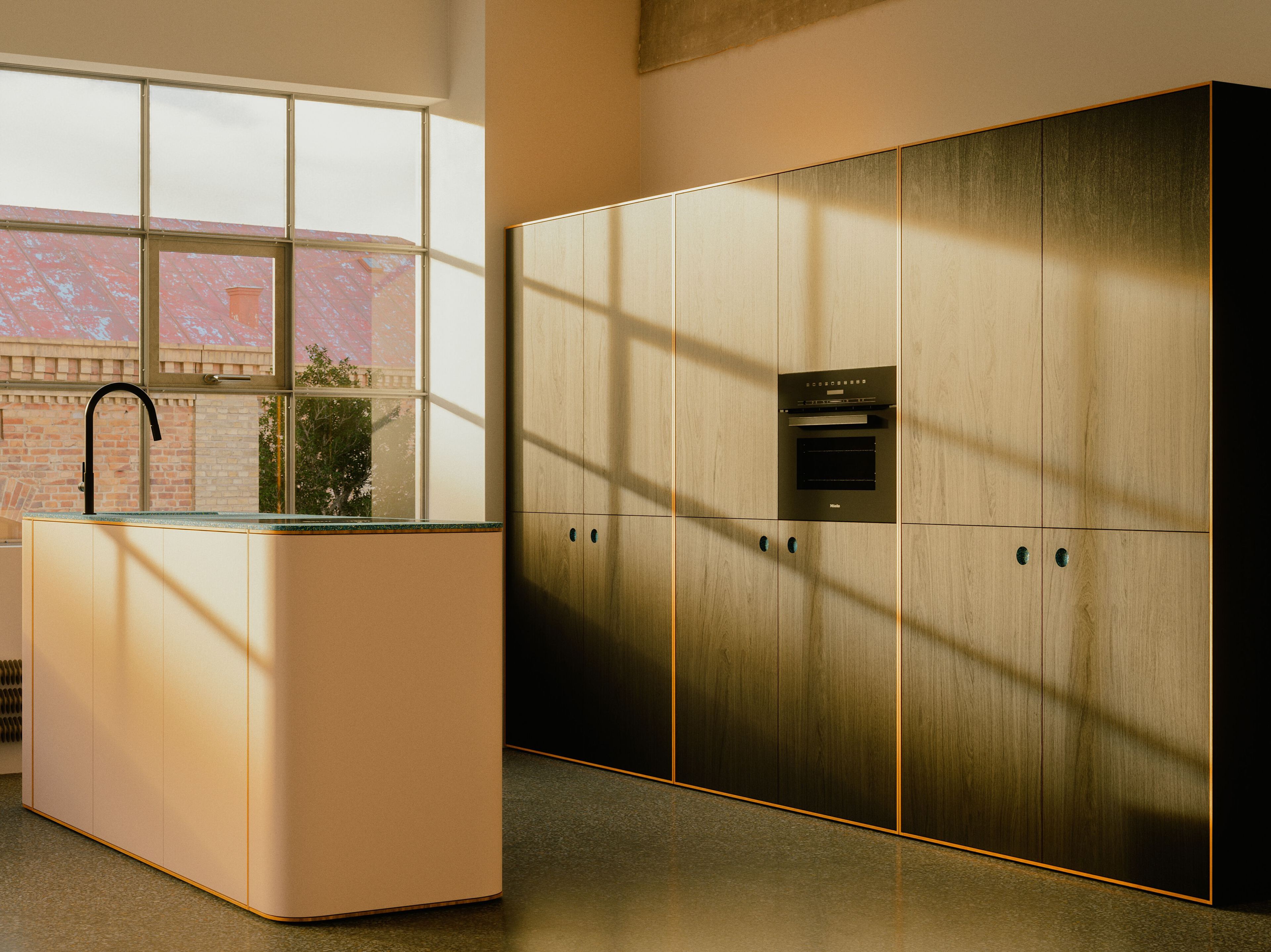 Встроенная кухня с островом Neuvermoebelt TINY KITCHEN "HOME" ARCH-00058737 - Вид №1