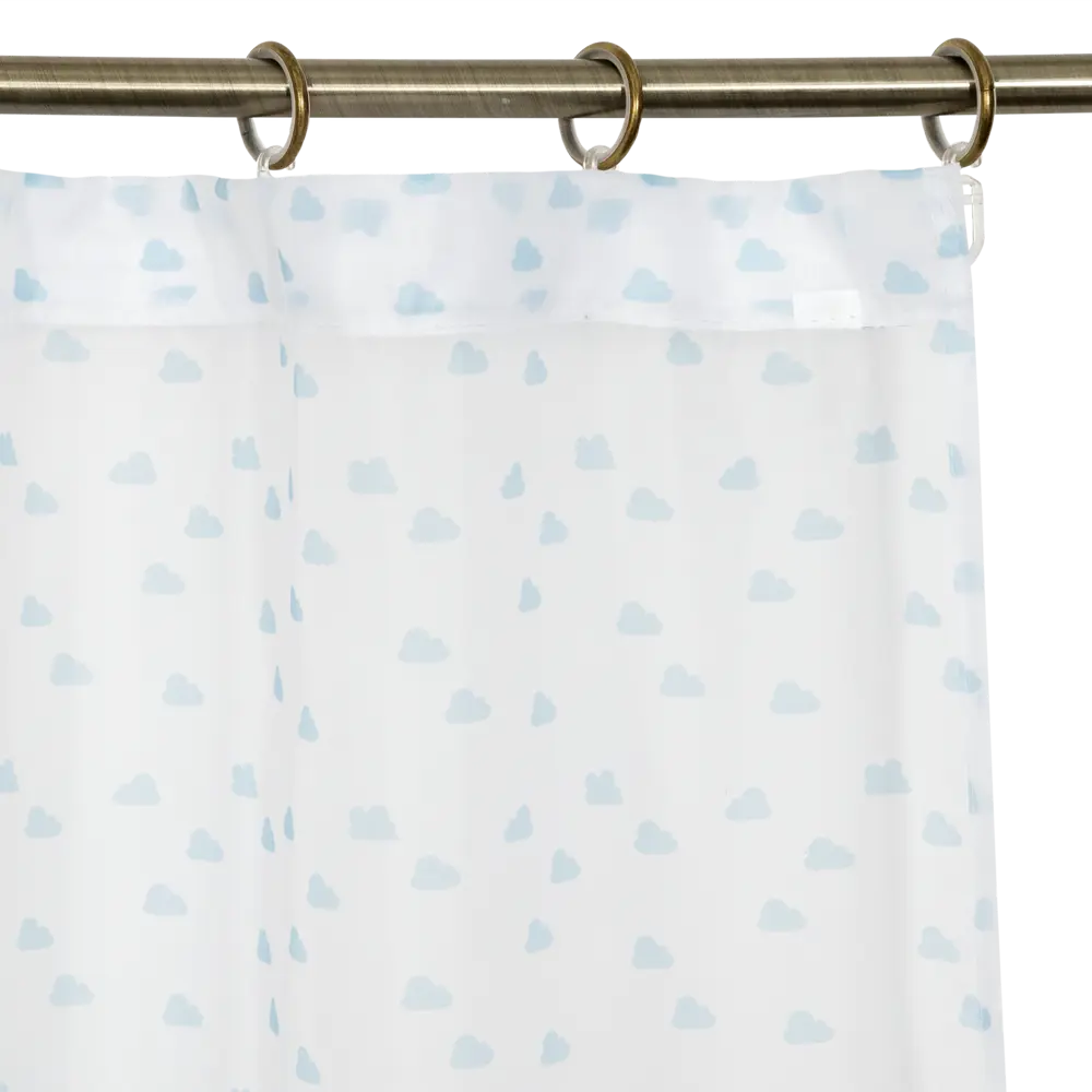 Тюль на ленте «Облака» 140х260 см цвет голубой SEASONS STLM-2180669 - Вид №2