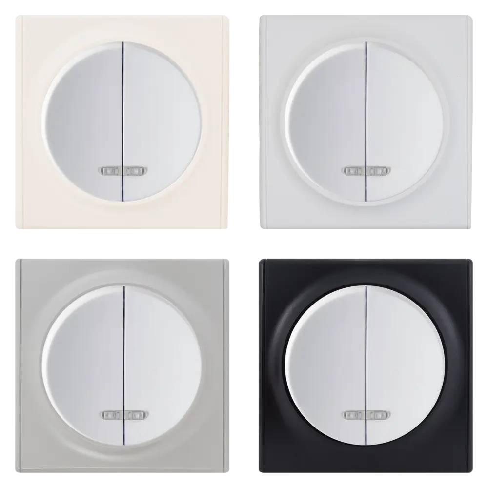 ONEKEYELECTRO Florence — двухклавишный выключатель с подсветкой 82126973 STLM-0019859 - Вид №1