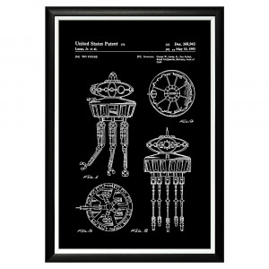 896521336_1818 Арт-постер «Патент Джорджа Лукаса на космическую игрушку «Звездные войны» Object Desire