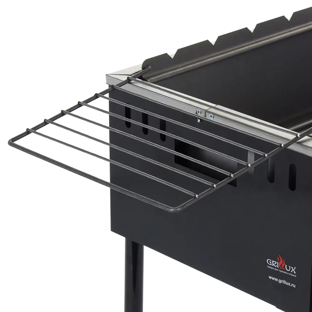 Мангал «Safer», двойные стенки, откидные решетки, дно 0.8 мм Santreyd STLM-2165668 - Вид №2