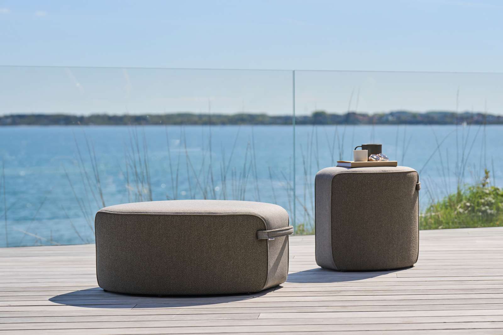 Круглый пуф в Sunbrella® Mindo Mindo 108 ARCH-00076348 - Вид №2