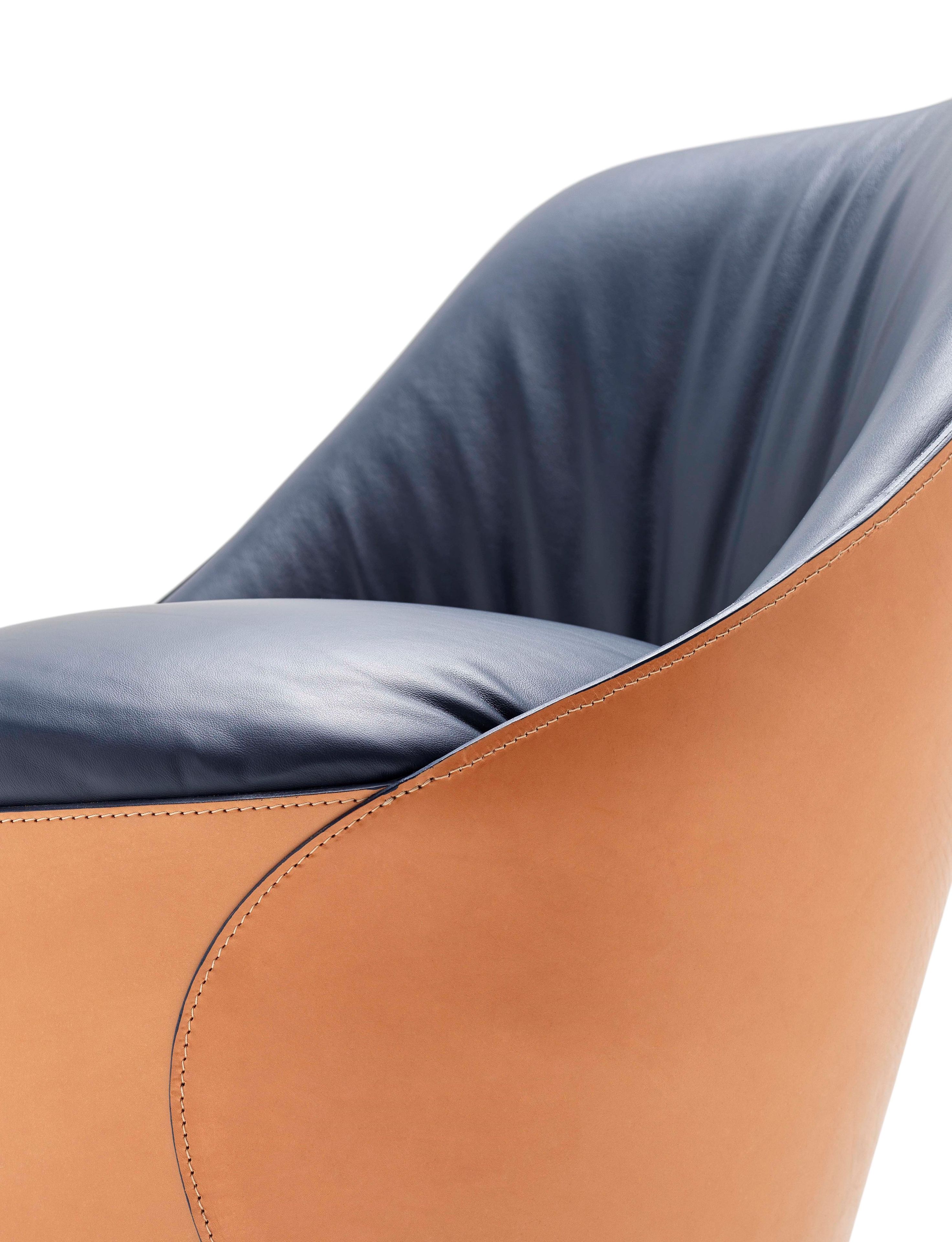 Кожаный поворотный стул Fasem Electa ARCH-00079586 - Вид №10