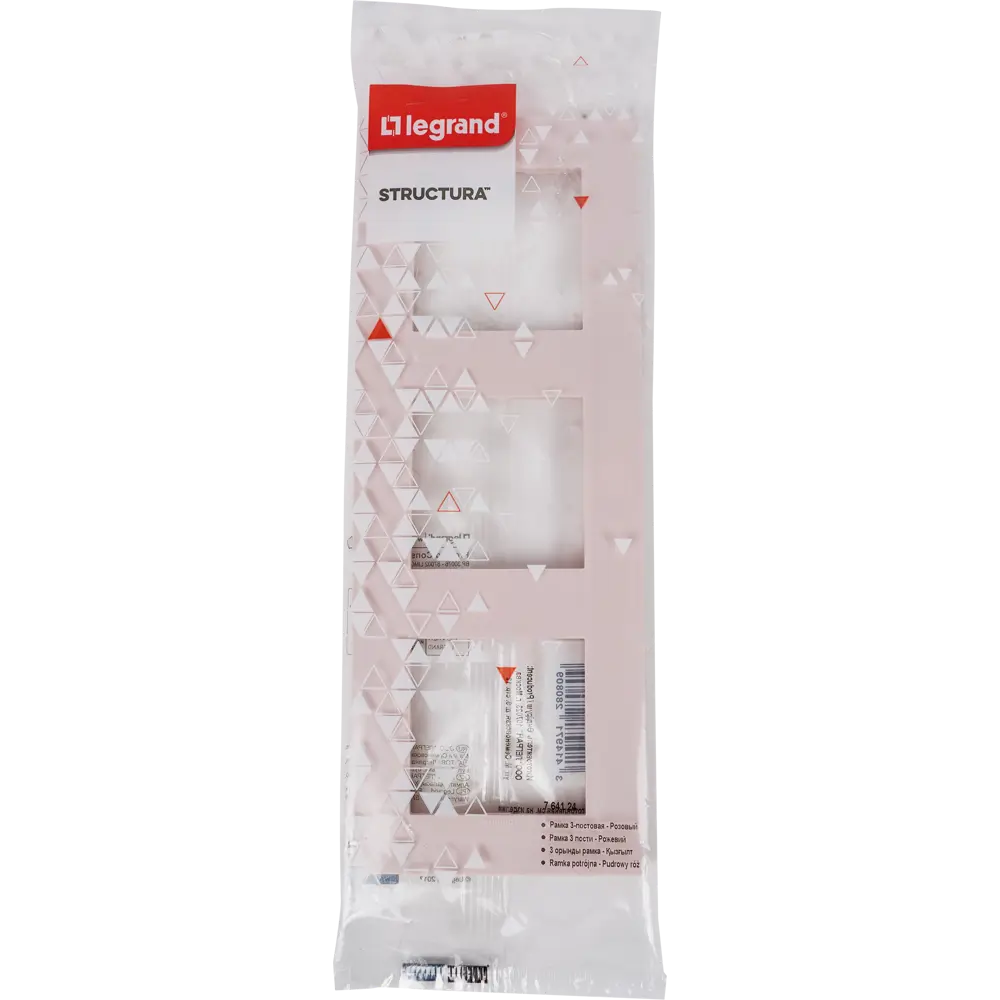 Рамка Legrand Structura на 3 поста в нежном розовом цвете 82064636 STLM-0018625 - Вид №4