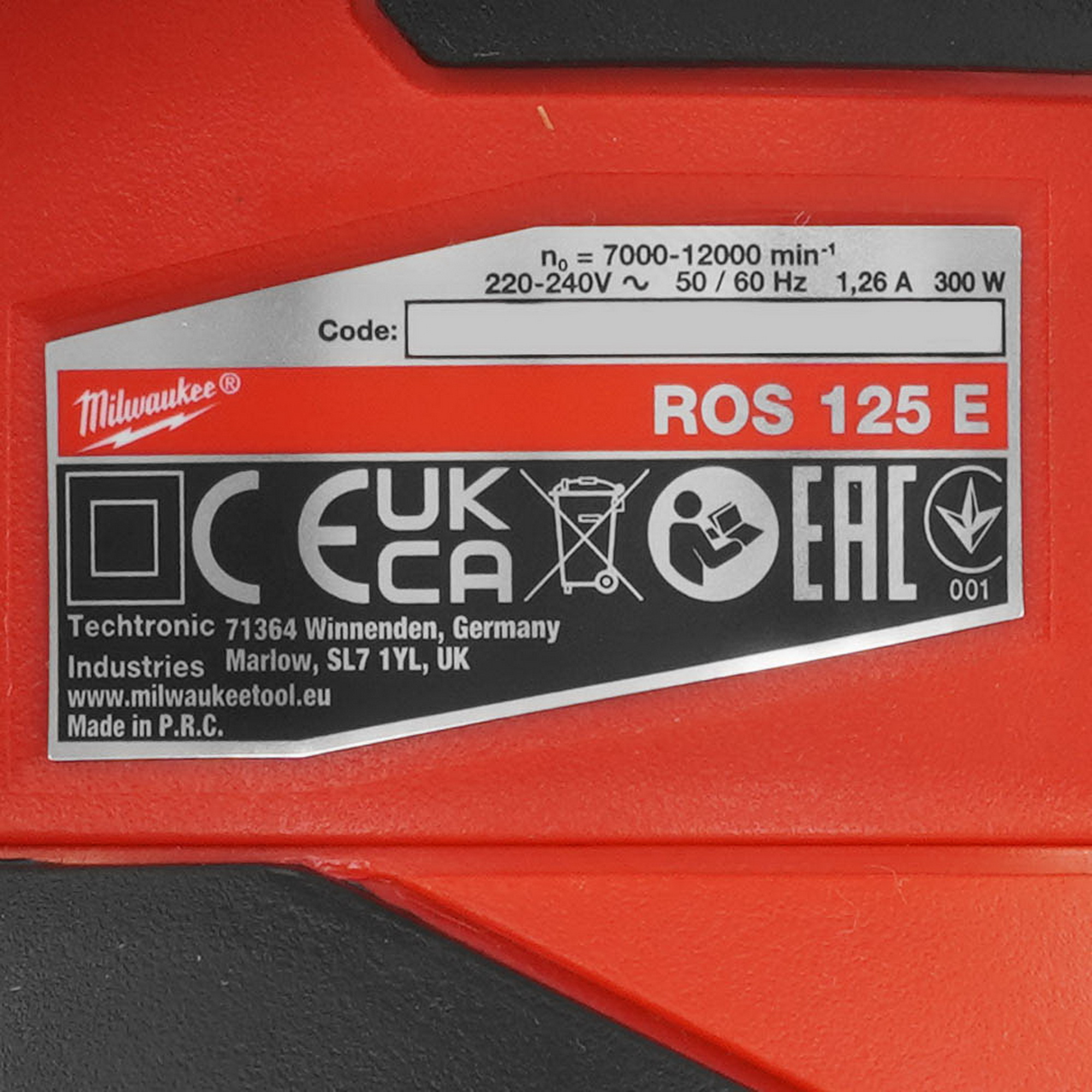 Эксцентриковая шлифмашинка Milwaukee ROS 125 E 5477890 STDN-0112397 - Вид №5