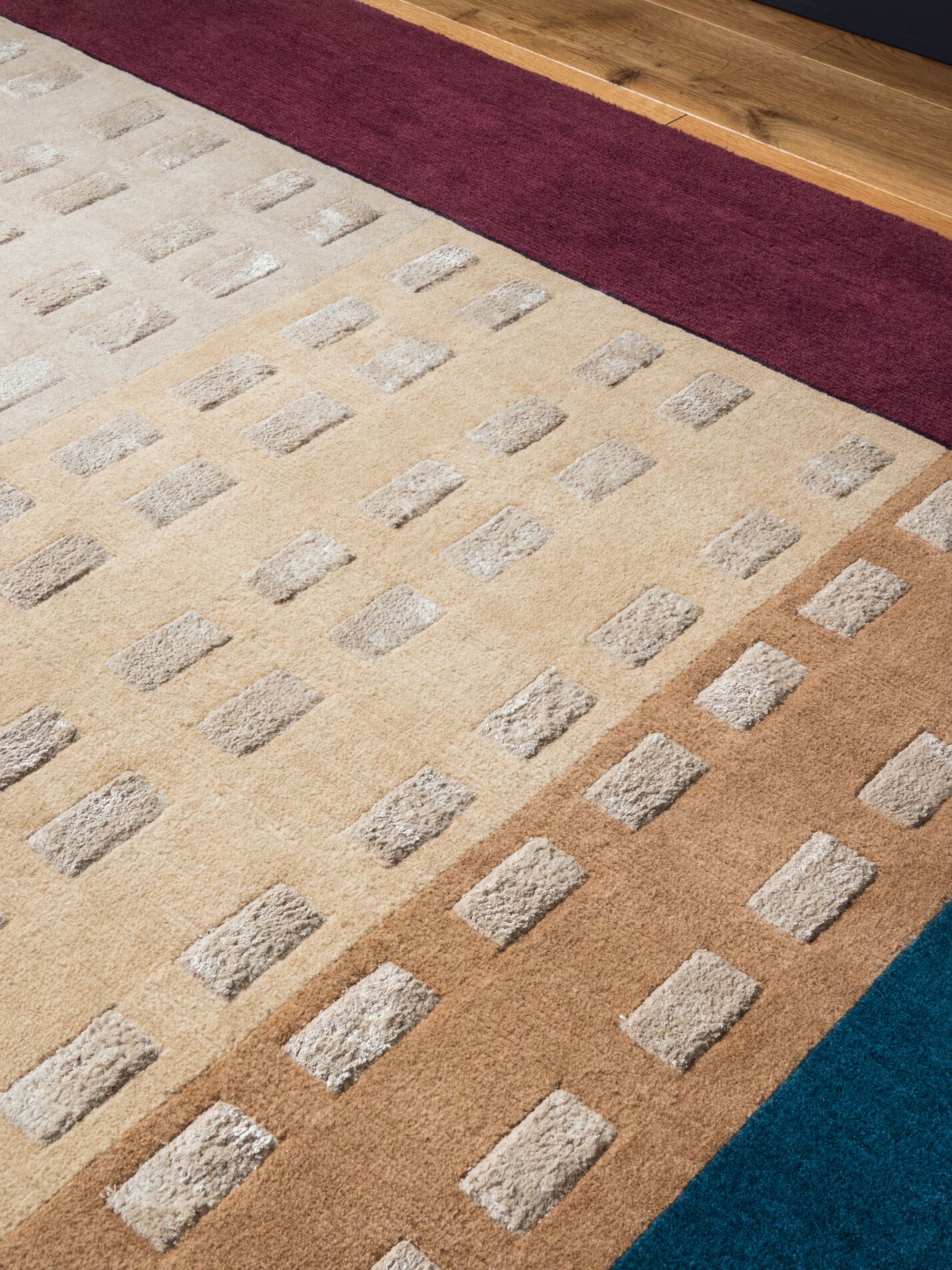 Прямоугольный ковер ручной работы Tapis Rouge абстракция ARCH-00073322 - Вид №3