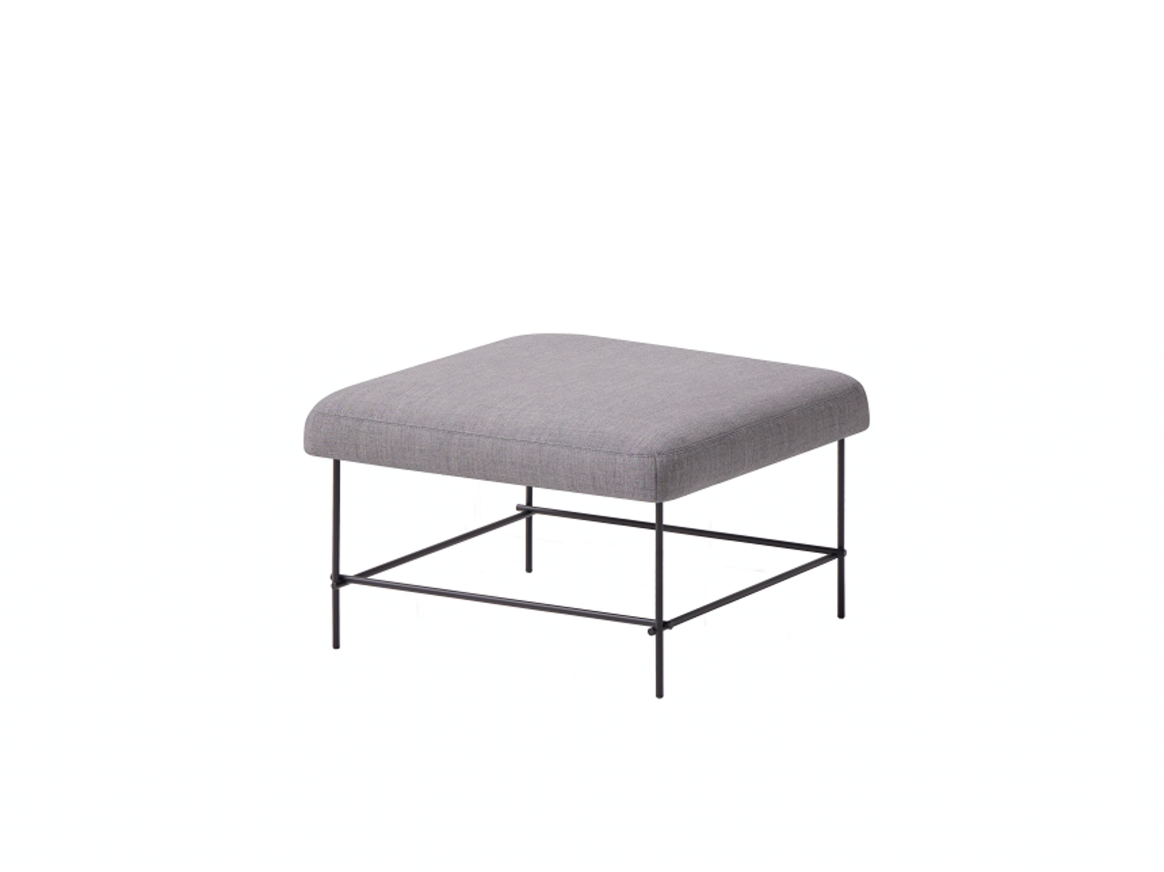 Квадратный мягкий пуф из ткани и металла INCLASS Nuc ARCH-00143206 - Вид №3