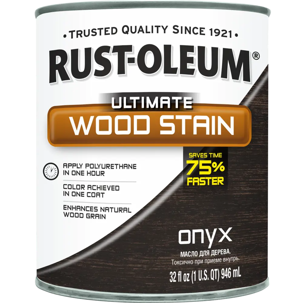 Масло тонирующее Ultimate цвет оникс 0.946 л RUST-OLEUM STLM-2071784 - Вид №1