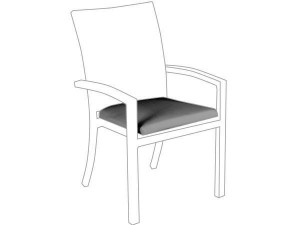 10.00.1400 Кресло Bellini подушка сиденья для улицы гранит Mbm