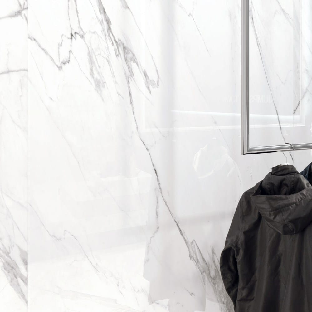 Белое керамическое покрытие с эффектом мрамора Supergres Purity of Marble ARCH-00085896 - Вид №13