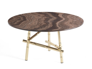 Круглый мраморный журнальный столик Eramosa