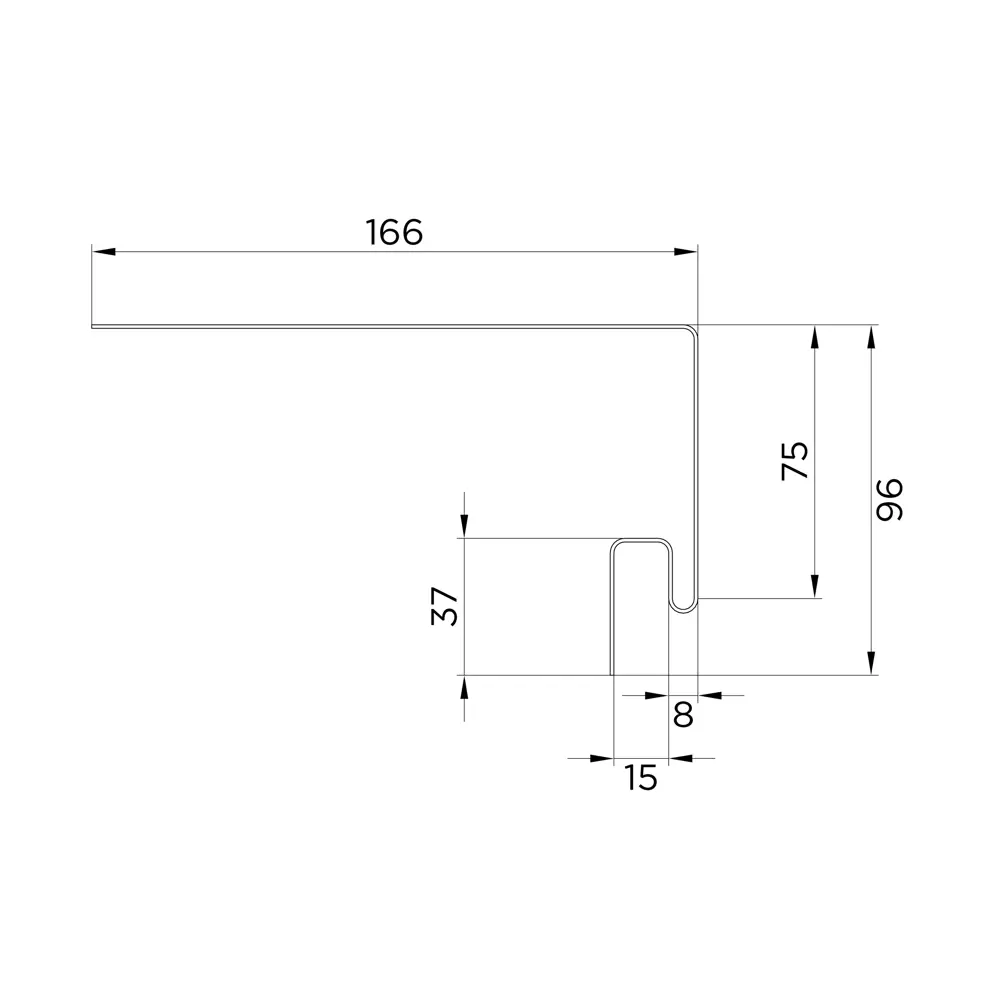 Планка околооконная для фасадных панелей MONLID цвет коричневый STLM-2091504 - Вид №3