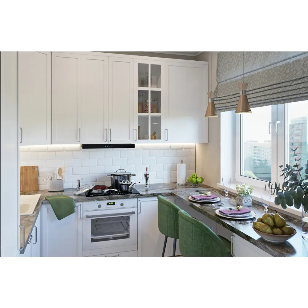 Фальшпанель для кухонного шкафа Ньюпорт 58x77 см KONSENSA МДФ цвет белый Ньюпорт белый STLM-2052796 - Вид №14