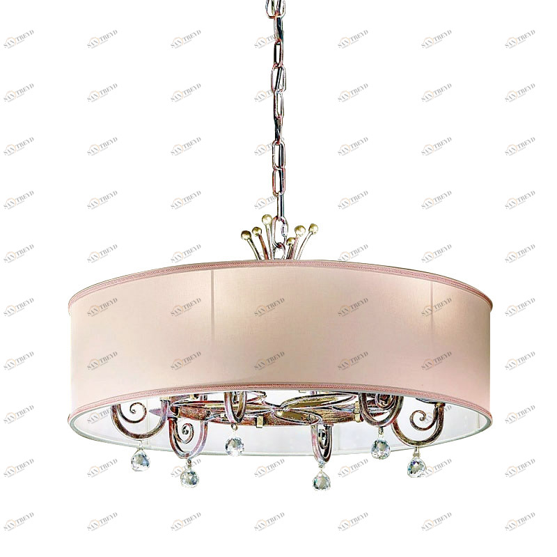 Подвесной светильник 6578/6 V2172 от MM Lampadari MM LAMPADARI ДИЗАЙНЕРСКИЕ 242820 Бордовый 