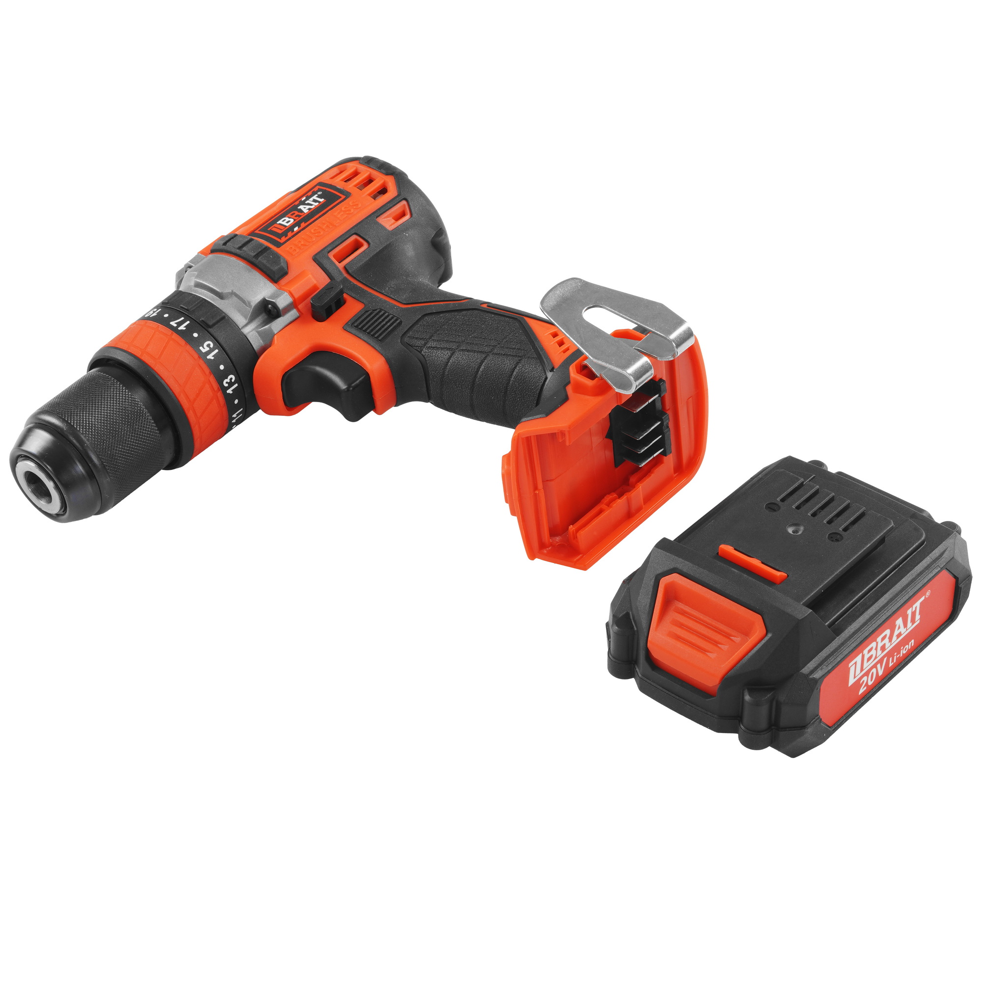 Дрель-шуруповерт BRAIT BCDI20-2PUMBL PRO 9230659 STDN-0053411 - Вид №6