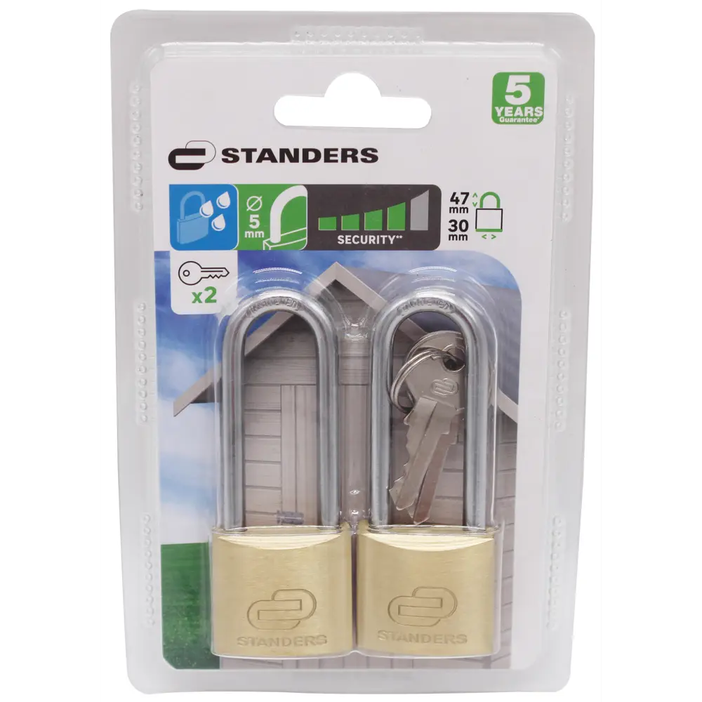 Замок навесной STANDERS с автоматической блокировкой для подсобных помещений 82247290 STLM-0023052 - Вид №2