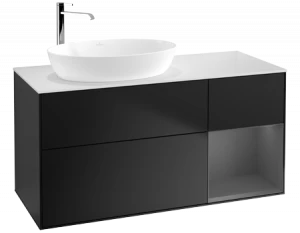 Villeroy&Boch Тумба под раковину Прямоугольная версия F931GKPD Finion Black Matt Lacquer